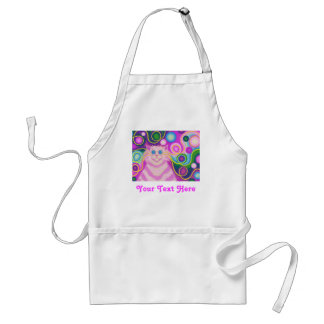 Psy-cat-delic Pink 'Your Text' apron