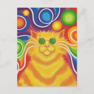 Psy-cat-delic postcard vertical
