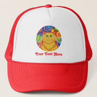 Psy-cat-delic 'Your Text' trucker hat
