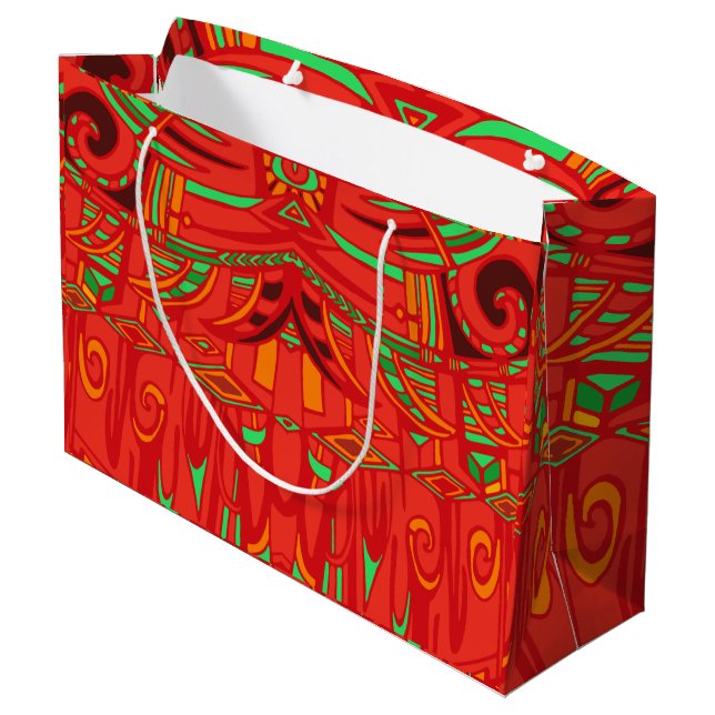 Psy wings large gift bag (Back Angled)