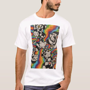 Psycadellic Happy Sad Anrgy Faces T-Shirt