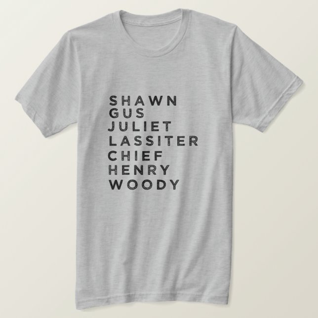 PSYCH CHARACTER Fan T-Shirt (Design Front)