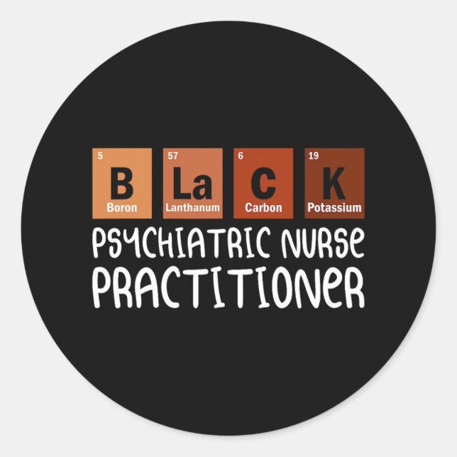 Psych Np Psychiatric Nurse Practitioner Nurses Day Classic Round Sticker (Front)