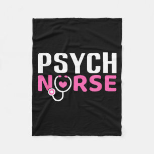 Psych Nurse Believe In Yourself Sitive Quote Desig Fleece Blanket