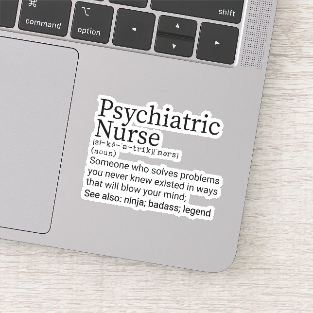 Psych Nurse Definition, Gift for Psychiatric Nurse (Detail)