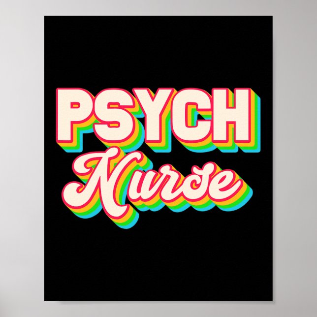 Psych Nurse Psychiatric Nursing Department Mental  Poster (Front)