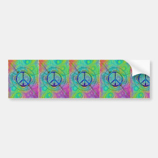 Psychadelic Peace Sign Bumper Sticker