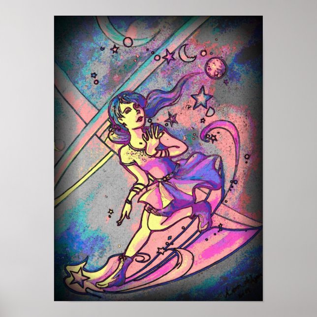 Psychadelic Shooting Star Poster (Front)