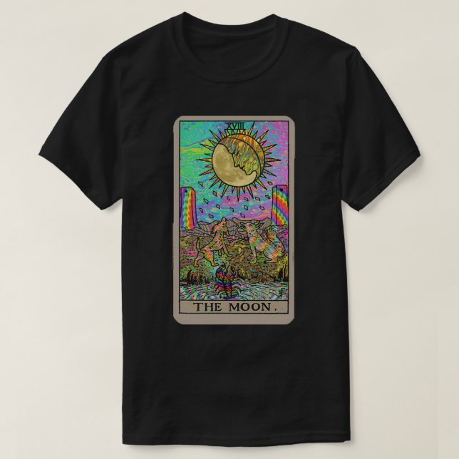 Psychadelic Tarot The moon Classic TShirt (Design Front)