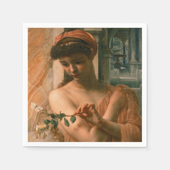 Psyche in the Temple of Love (by Edward Poynter) Napkin (Front)