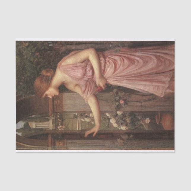 Psyche Opening the Door into Cupid's Garden - 1904 Tissue Paper (Front)