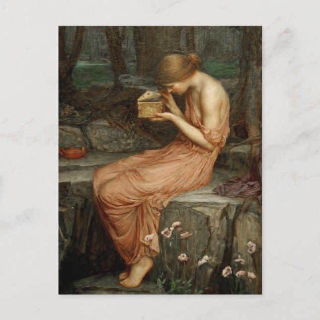 Psyche Opening the Golden Box Waterhouse Card (Front)