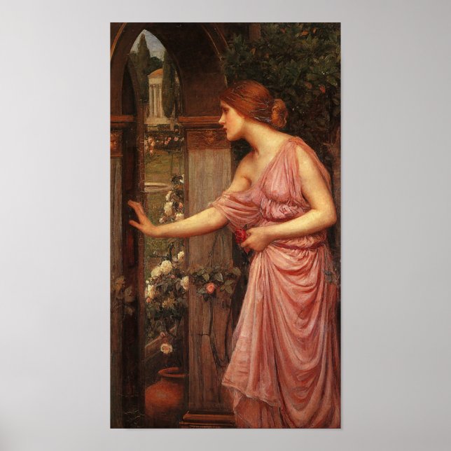 Psyche Pre Raphaelite by John W. Waterhouse Poster (Front)