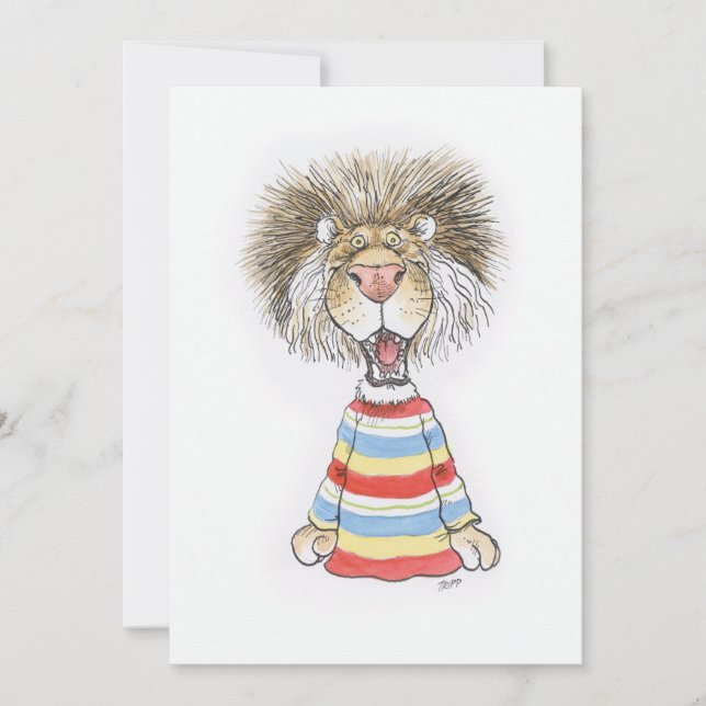 Psyched Lion Card (Front)