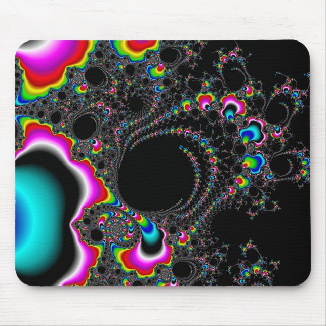 Psychedelace - Fractal Mouse Pad (Front)