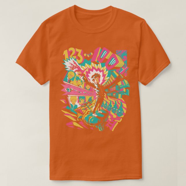 Psychedelic 100  T-Shirt (Design Front)