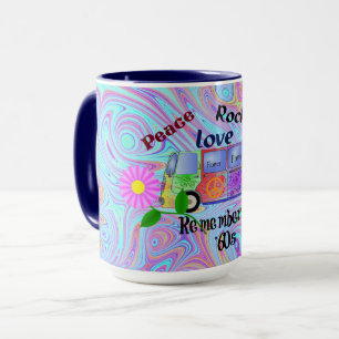 Psychedelic '60s--Peace, Love, Rock 'n' Roll Mug