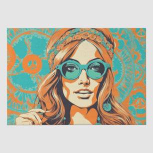 Psychedelic: A 1960s Retro Hippie Decoupage Paper