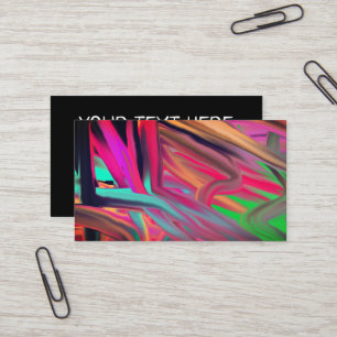 Psychedelic Abstract colour tunnels Business Card