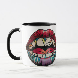 Psychedelic Abstract Open Mouth Mug