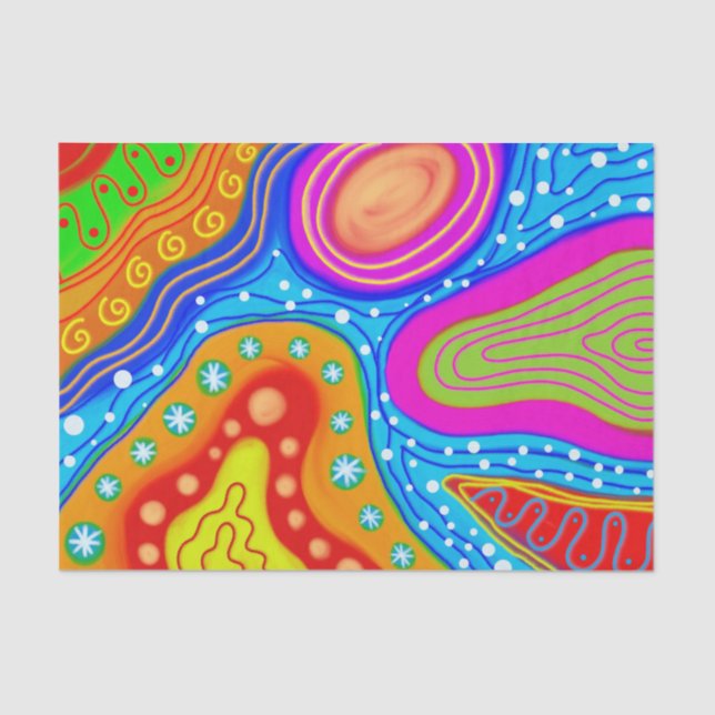 psychedelic abstract tissue paper (Front)