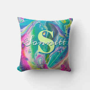 Psychedelic Acrylic Flow Art Cushion