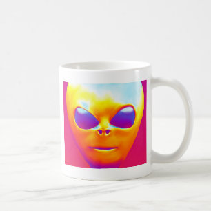 Psychedelic Alien Coffee Mug