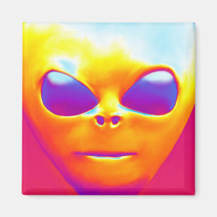 Psychedelic Alien Magnet