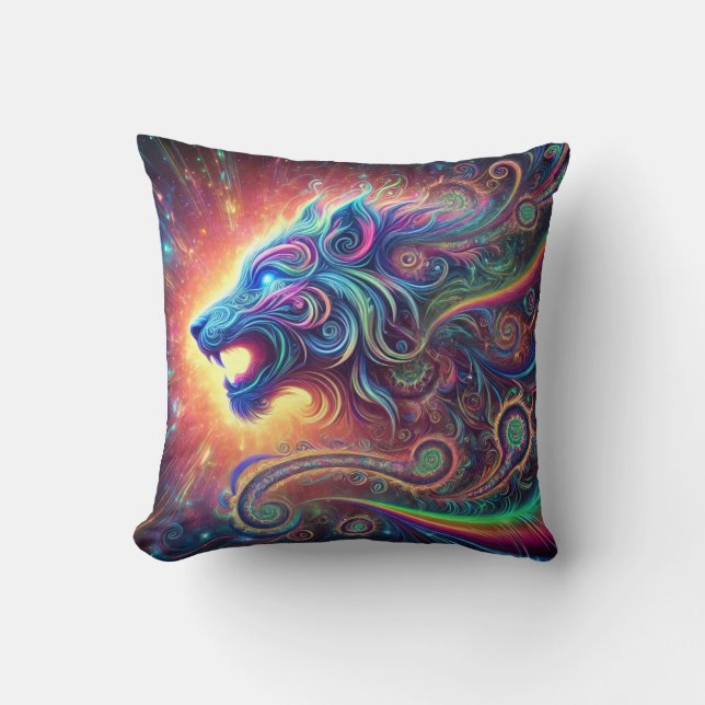Psychedelic Animal – Galactic Spirit Cushion (Front)