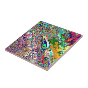 Psychedelic Art Tile
