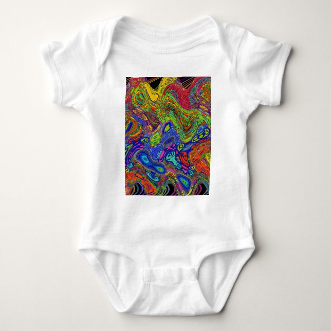 Psychedelic Baby Bodysuit (Front)
