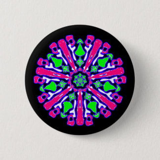 Psychedelic badge coloured n°4