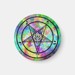 Psychedelic Baphomet Magnets