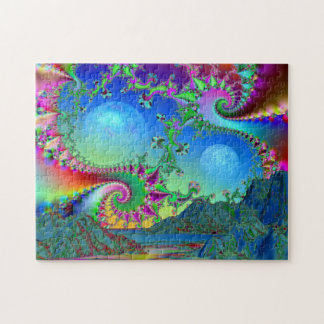 Psychedelic bay jigsaw puzzle