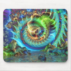Psychedelic Bay Mouse Pad