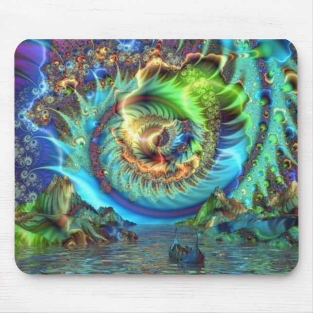 Psychedelic Bay Mouse Pad (Front)