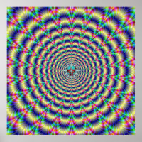 Psychedelic Beat with Bug Poster
