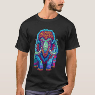Psychedelic Big Wooly Animal Mammoth T-Shirt