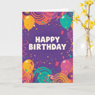 psychedelic birthday card
