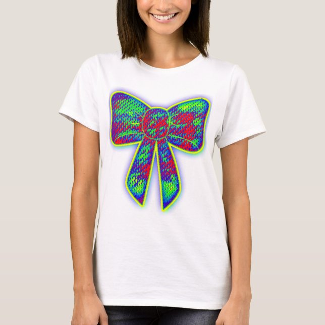 Psychedelic bow T-Shirt (Front)