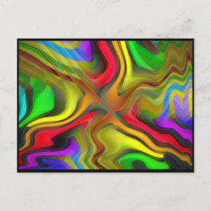 Psychedelic Breakfast Postcard