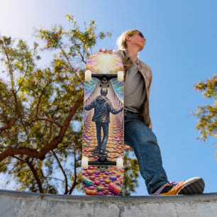 Psychedelic Bridge Journey Skateboard