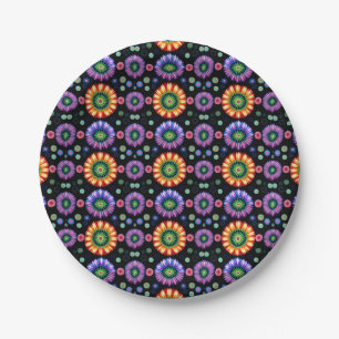 Psychedelic Burst Paper Plate