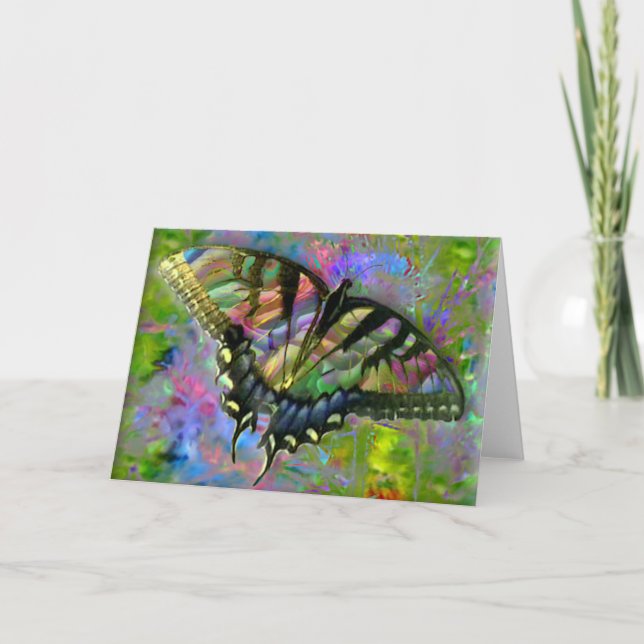 [Psychedelic Butterfly] Colourful - Any Occasion Card (Front)