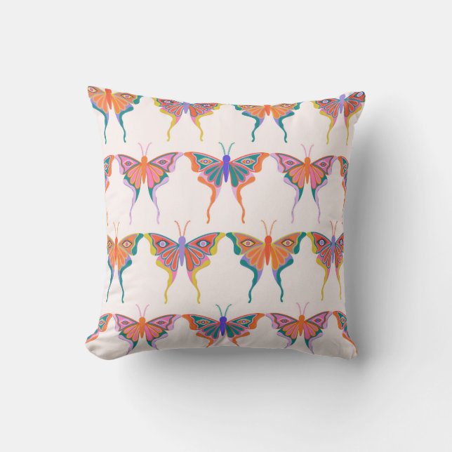 Psychedelic Butterfly Cushion (Front)