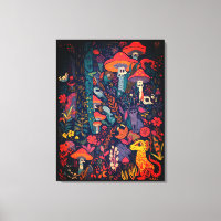 Psychedelic canvas print