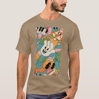 Psychedelic Cartoon Music Vibes boy vintage T-Shirt
