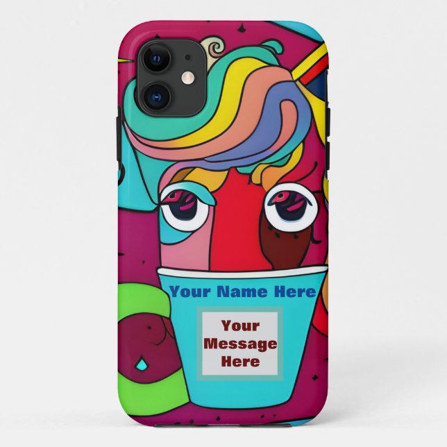 Psychedelic  Case-Mate iPhone case (Back)