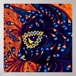 “Psychedelic Cat” by Louis Wain Poster