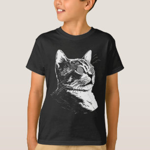 Psychedelic Cat Festival Edm Trippy Illusion Kitty T-Shirt